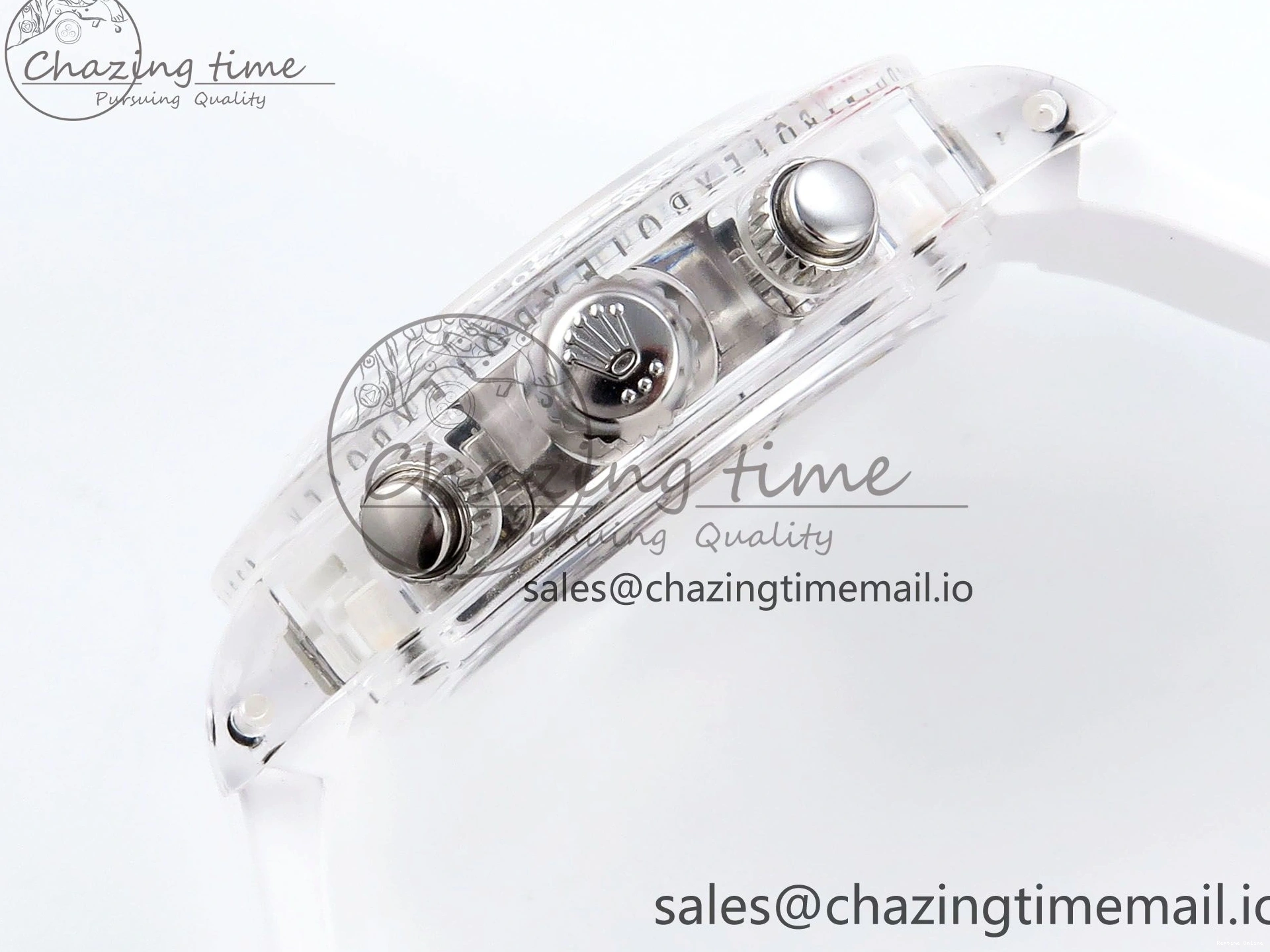 0407 Daytona AET Remould N6F 1:1 Best Edition Meteorite Dial on White Rubber Strap SA TopPick 920